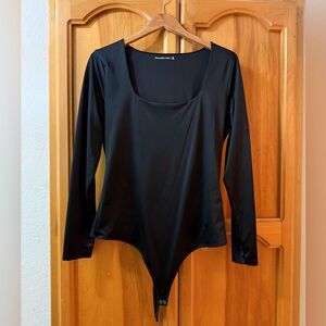 Abercrombie & Fitch Black Long Sleeve Bodysuit